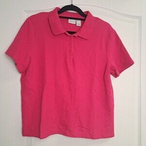 Kim Rogers Pink Polo Shirt Short Sleeve